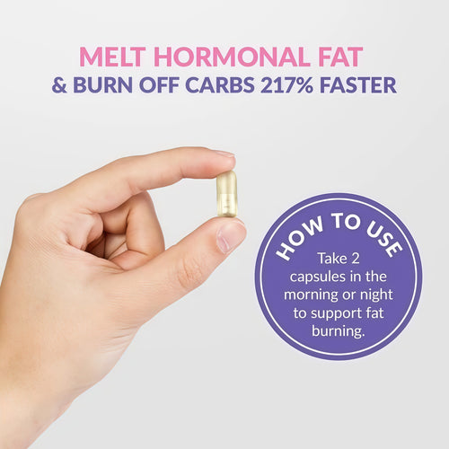 GLEE FULL SUPPS Meno Shred Fat Burner – Supports Metabolism & Helps Achieve Slimming Goals for Women